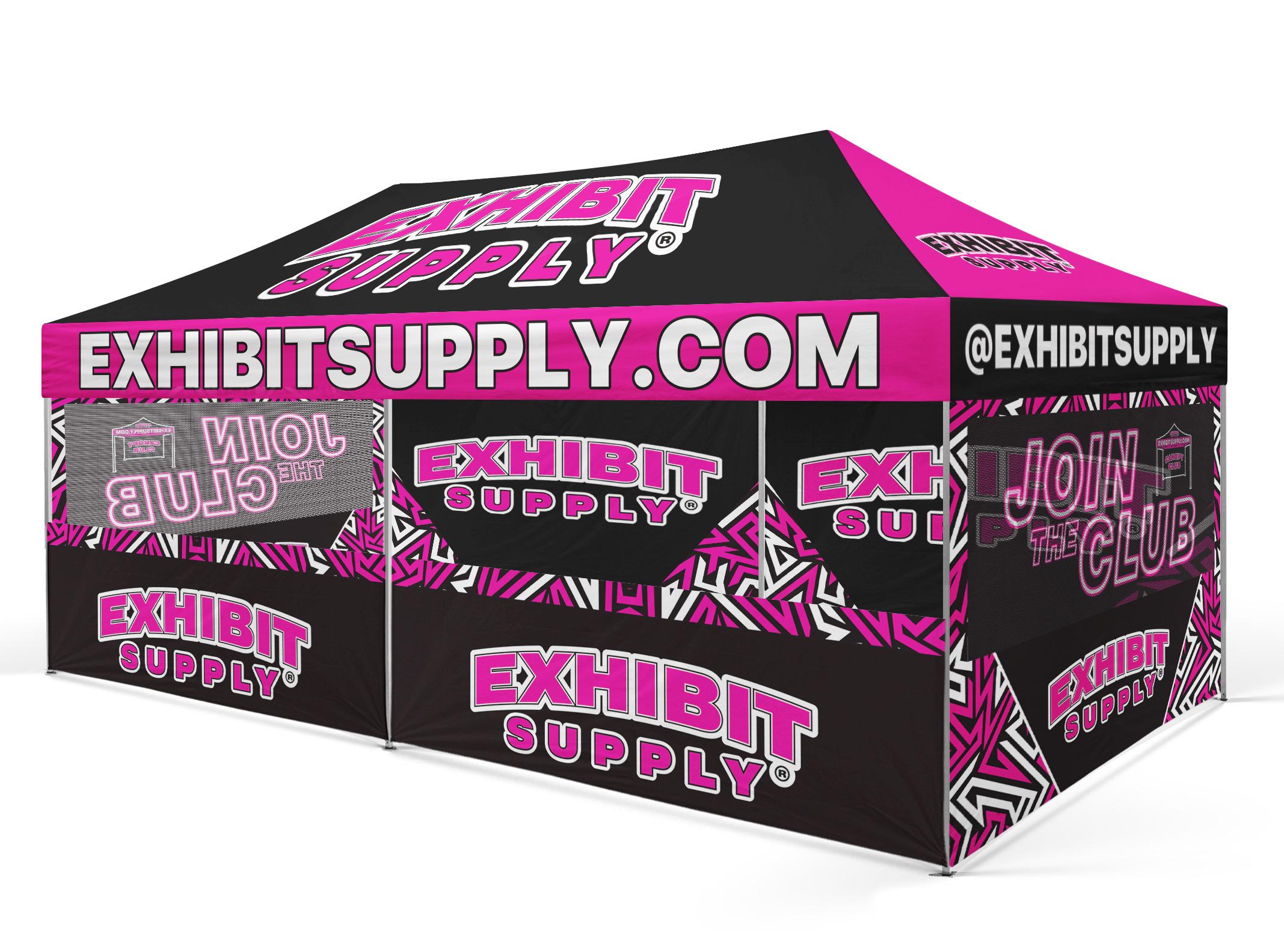 10x20 ES600 Merch Booth PRO - Silver Frame, White ...